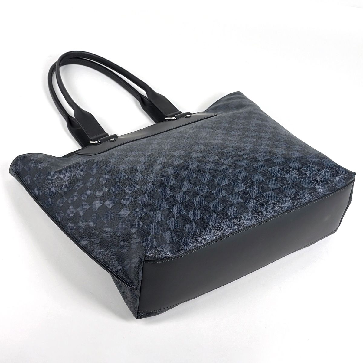 Louis Vuitton Cabas Voyage Tote Bag Damier Cobalt Noir Navy — view 2