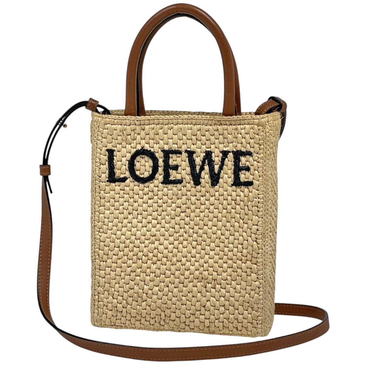 Loewe Tote Bag 2-Way Standard Raffia Natural