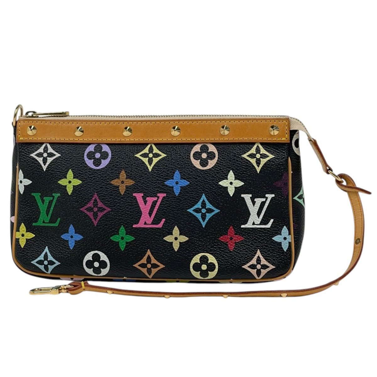 Louis Vuitton Pochette Accessoires Pouch Monogram Multicolor Noir
