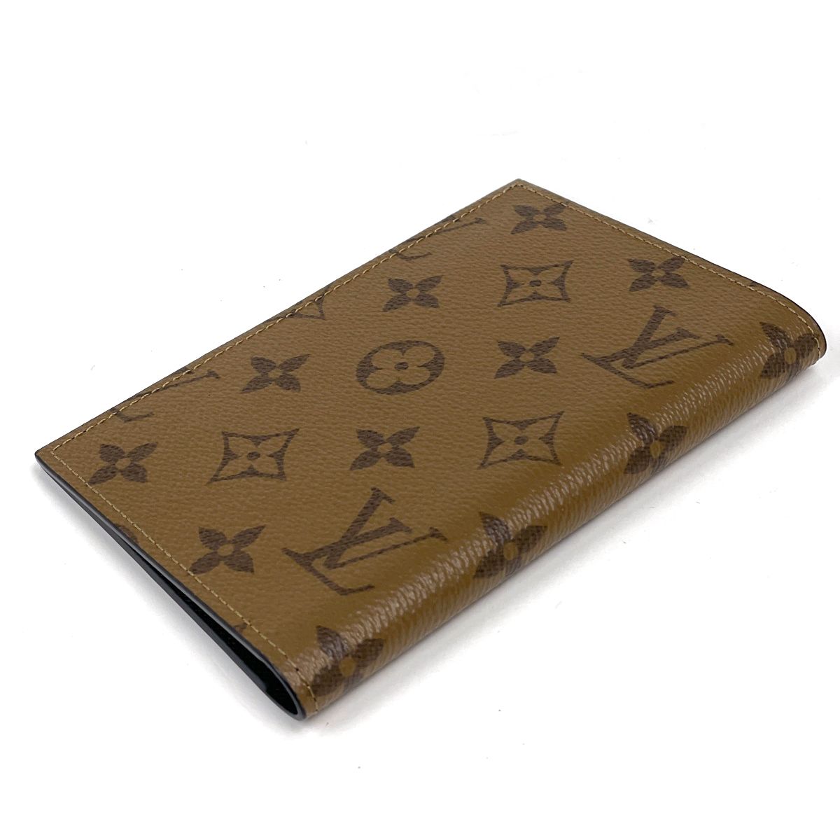 Louis Vuitton Couverture Passport Card Case Monogram Reverse Brown — view 2