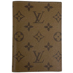 Louis Vuitton Couverture Passport Card Case Monogram Reverse Brown