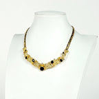 Dior Necklace Choker Rhinestone Gold — view 6