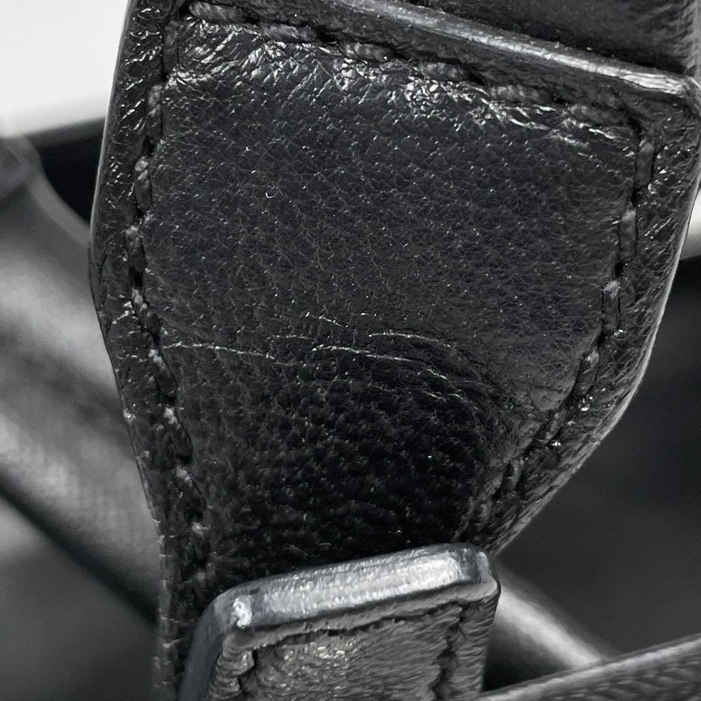 Chanel Tote Bag Paris Biarritz MM CC Logo Black — view 8