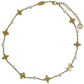 Louis Vuitton Necklace Faux Pearl Gold