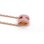 Hermes Mini Pop H Pendant Metal Pink — view 3