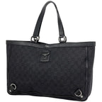Gucci Tote Bag GG Pattern Canvas Black