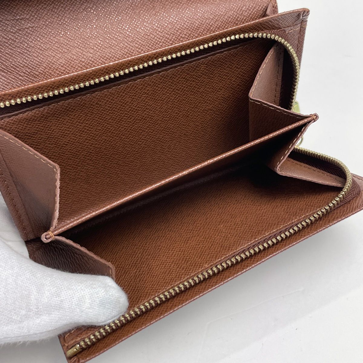 Louis Vuitton Porte Monnaie Billets Tresor Bifold Wallet Monogram Brown — view 6