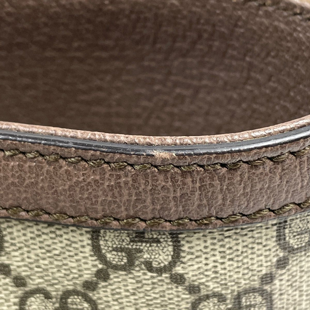 Gucci Ophidia GG Medium Tote Bag Sherry Line Web Supreme Brown — view 4
