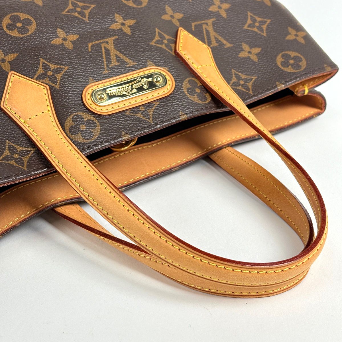 Louis Vuitton Wilshire PM Tote Bag Monogram Brown — view 5