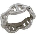 Hermes Ring Chaine D'ancre Enchainee PM 925 Sterling Silver