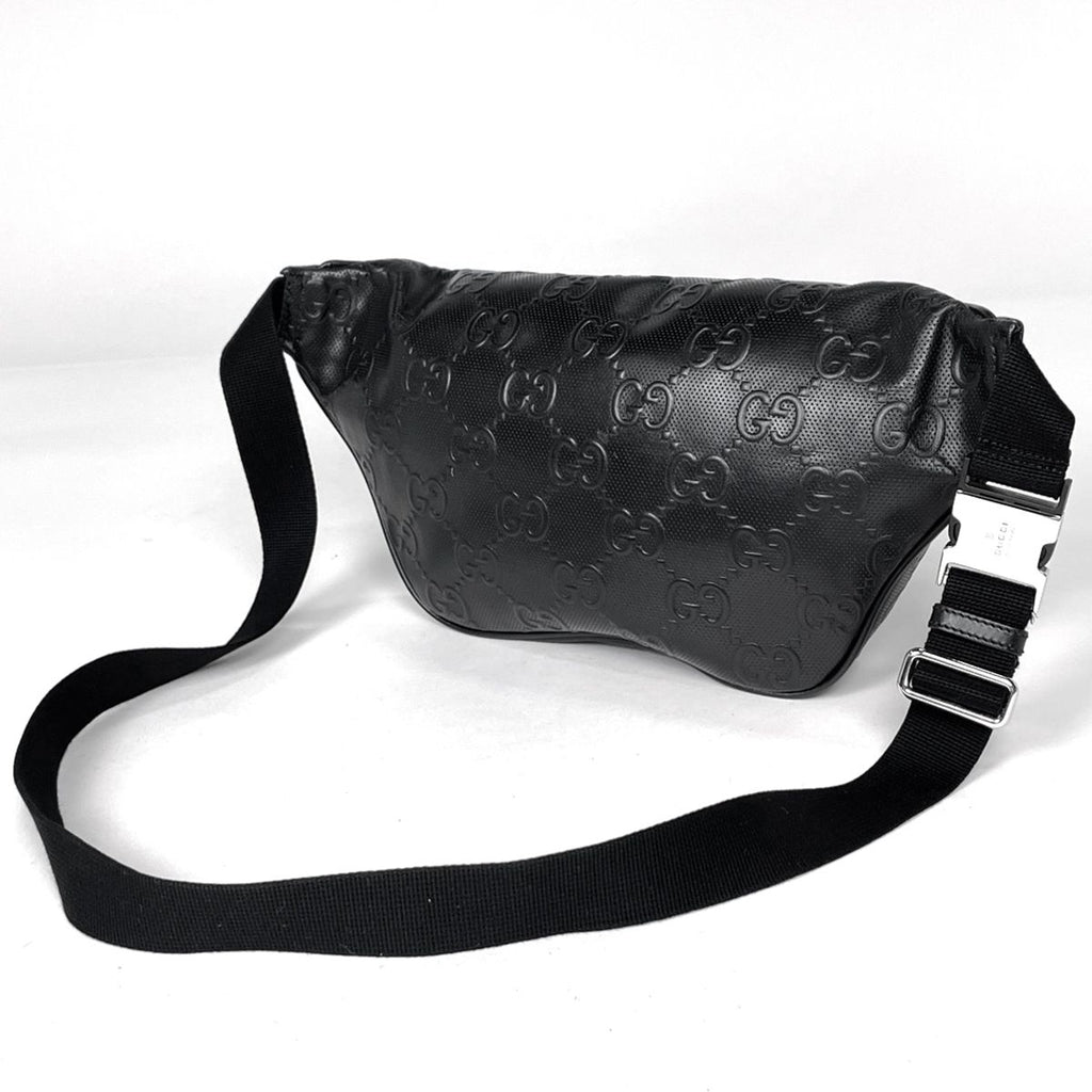 Gucci Belt Bag GG Embossed Bag Leather Black — view 2