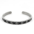 Gucci Bangle GG Marmont Double G 925 Sterling Silver Bracelet — view 2