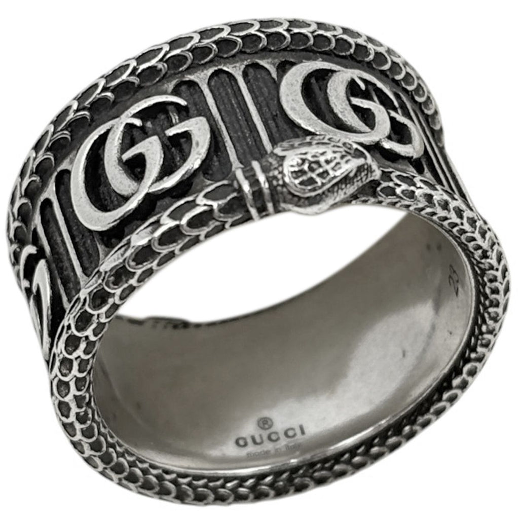 Gucci Ring GG Marmont Snake 925 Sterling Silver