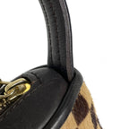 Louis Vuitton Tiger Handbag Calf Hair Damier Sauvage Brown — view 5