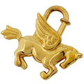 Hermes Bag Charm Pegasus Pendant Gold Plated