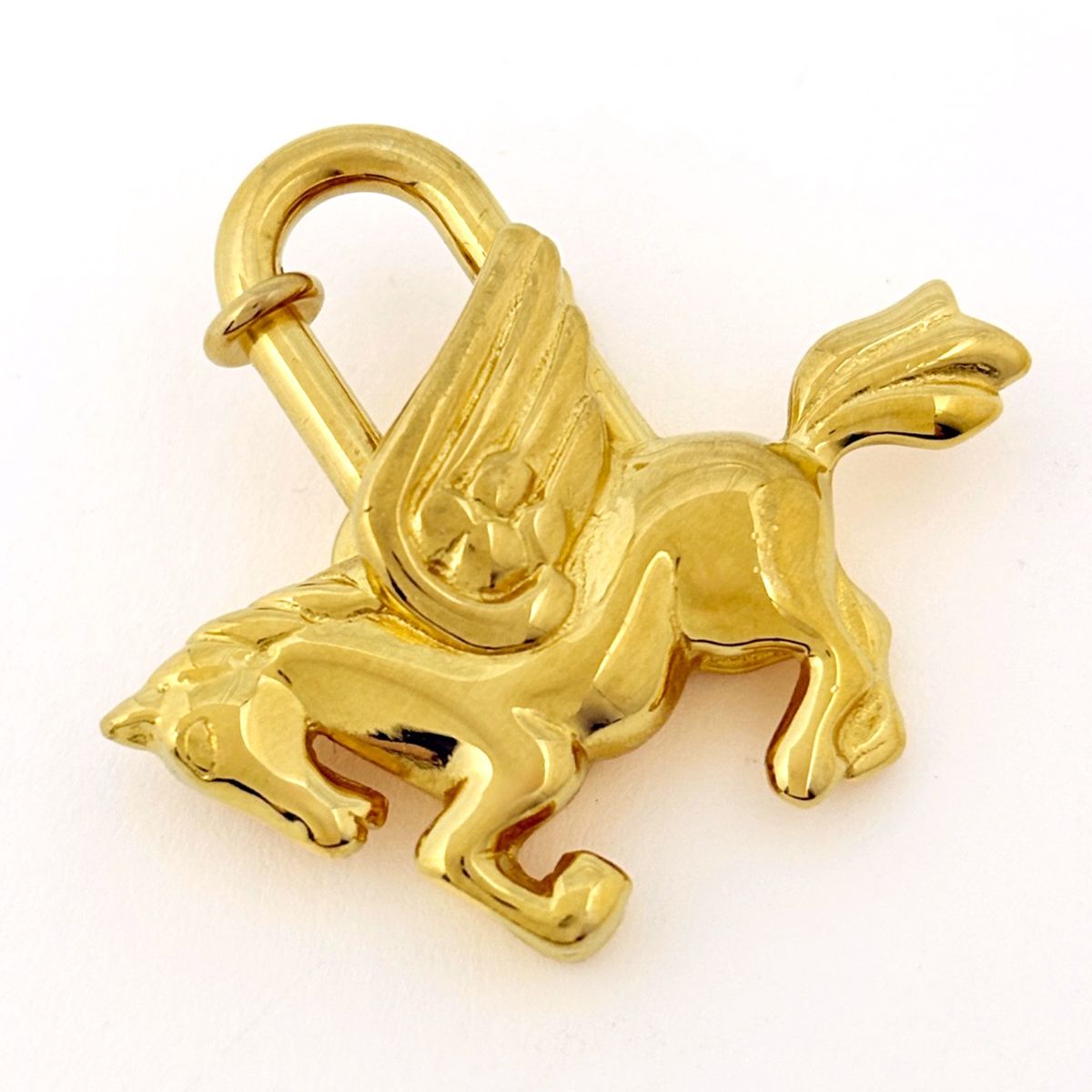 Hermes Bag Charm Pegasus Pendant Gold Plated — view 2