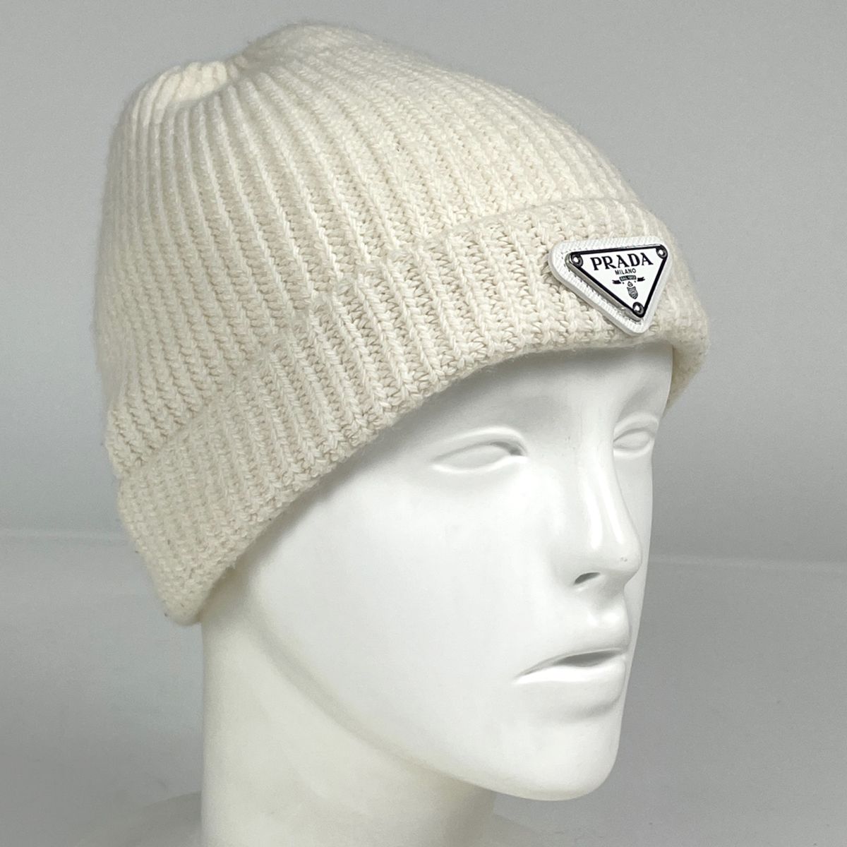 Prada Hat Knit Cap White — view 6