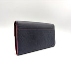 Louis Vuitton Portefeuille Sarah Monogram Empreinte Marine Rouge Leather Navy — view 2