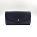 Louis Vuitton Portefeuille Sarah Monogram Empreinte Marine Rouge Leather Navy