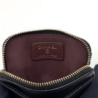 Chanel CC Logo Quilted Coin Purse Caviar Leather Black Wallet Gold — view 4