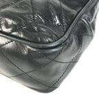 Chanel Shoulder Bag Quilted Leather Black — view 6