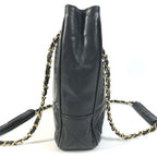 Chanel Shoulder Bag Quilted Leather Black — view 3