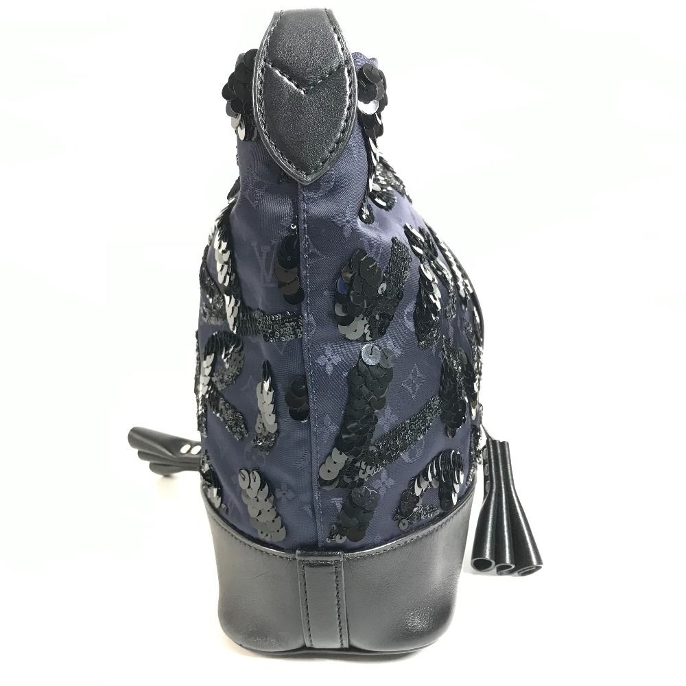 Louis Vuitton Handbag Spotlight GM Satin Leather Navy — view 3