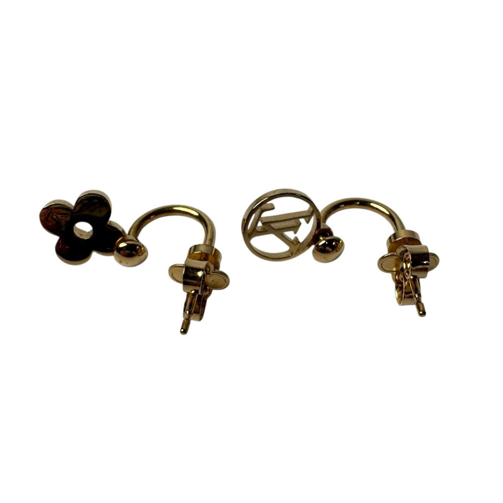 Louis Vuitton Earrings Blooming Monogram Gold — view 7