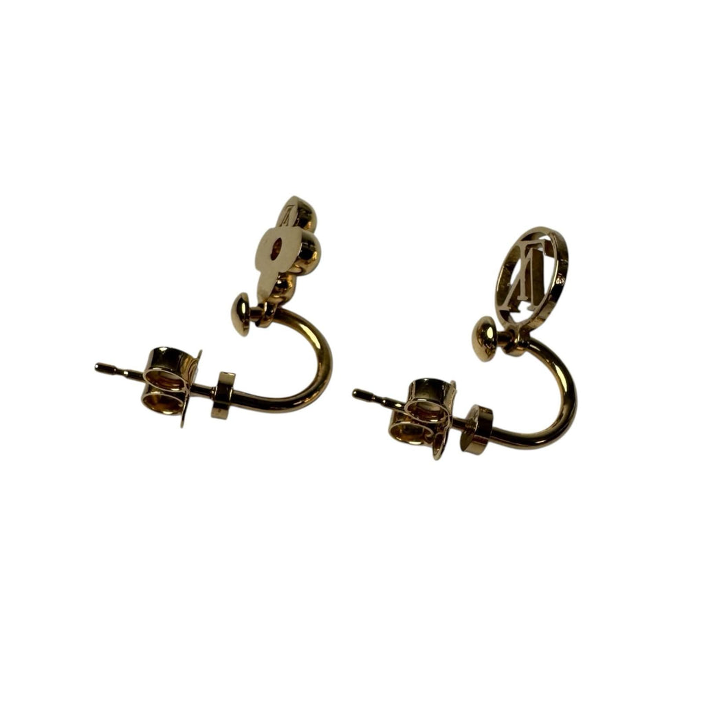 Louis Vuitton Earrings Blooming Monogram Gold — view 8