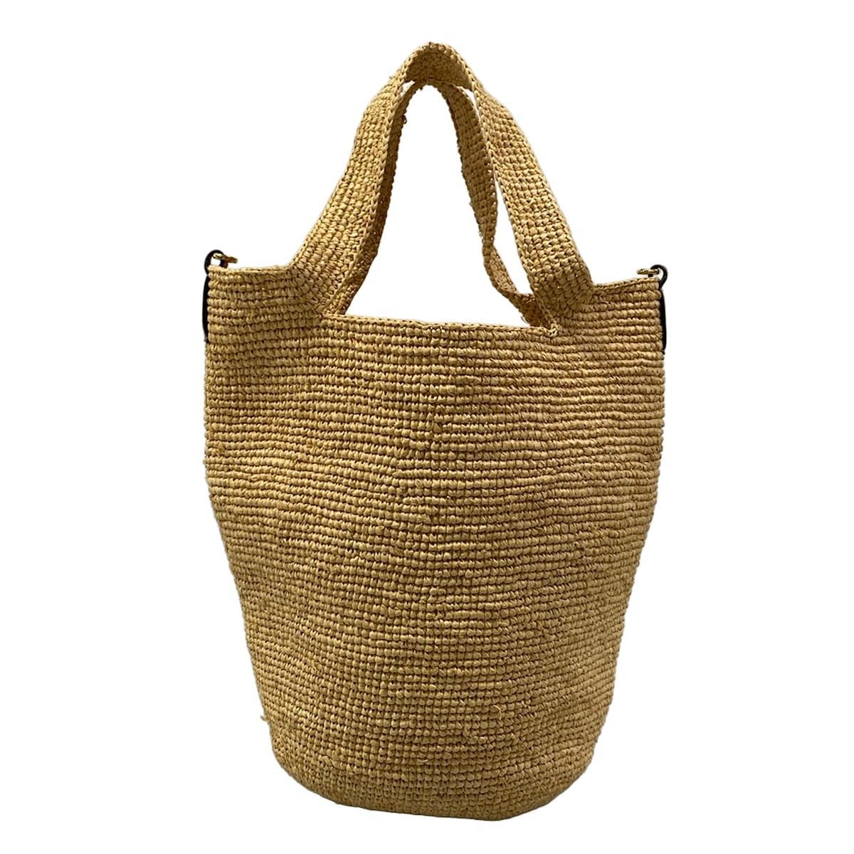 Loewe Tote Bag Slit Mini Natural Tan Basket — view 3