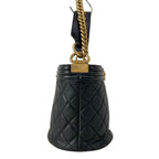Chanel Shoulder Bag Boy Quilted Black Chain Gold 2-Way Lambskin — view 2