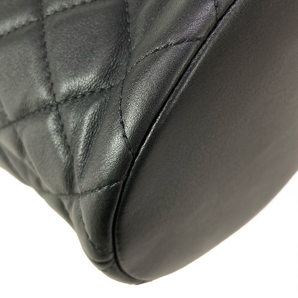 Chanel Shoulder Bag Boy Quilted Black Chain Gold 2-Way Lambskin — view 7