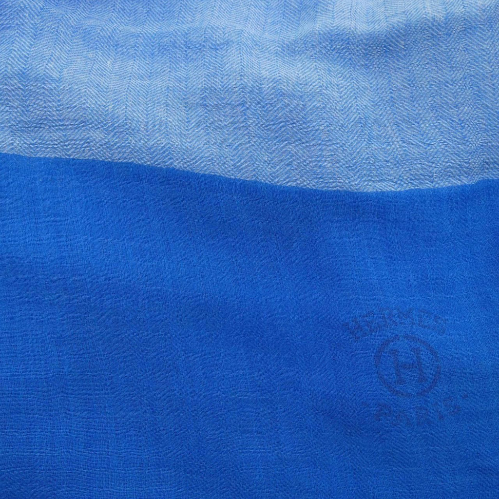Hermes Stole Scarf Blue — view 4