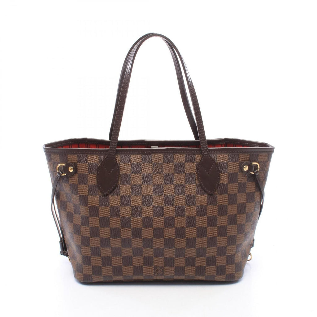 Louis Vuitton Tote Bag Neverfull PM Damier Ebene Leather