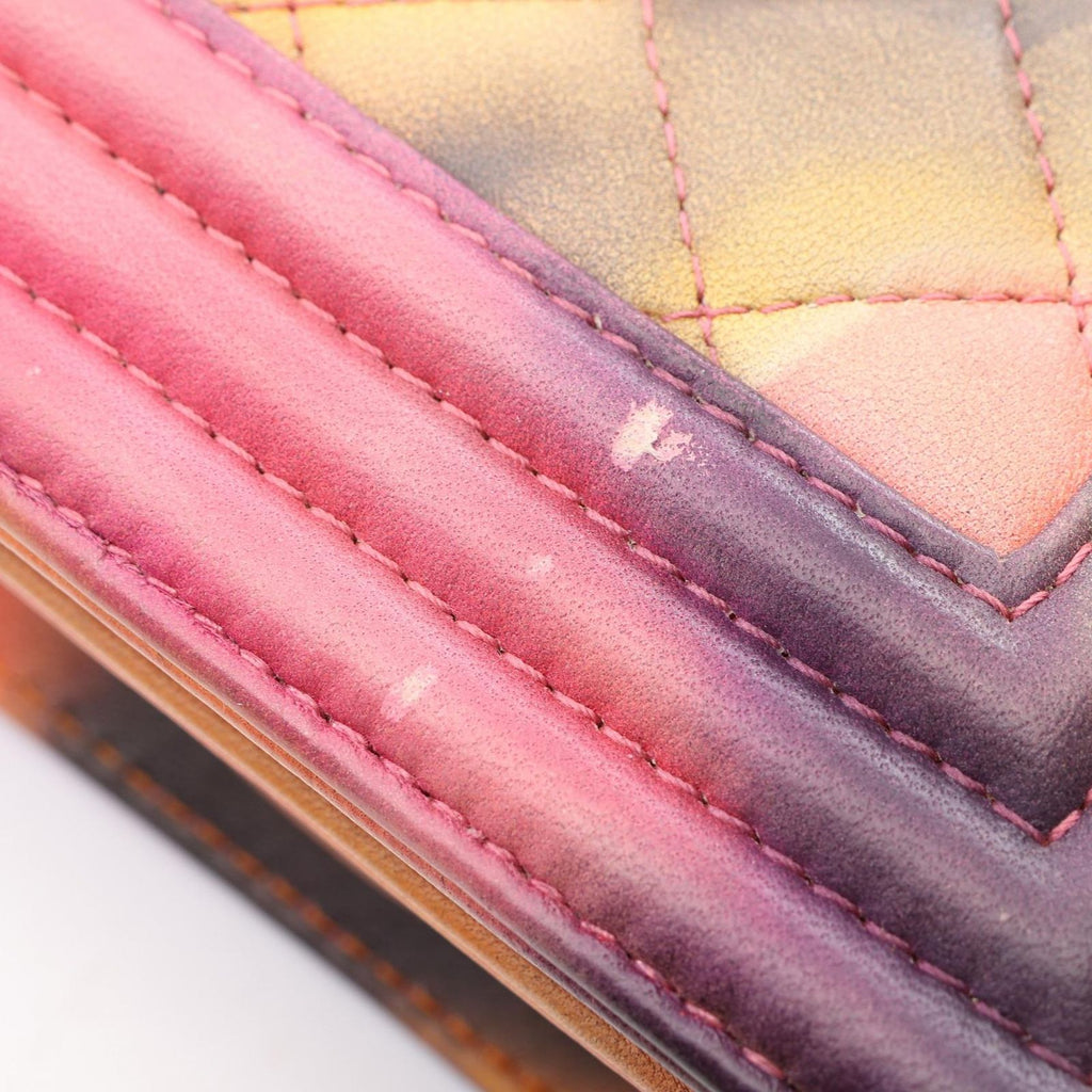 Chanel Shoulder Bag Boy Pink Leather Chain — view 7