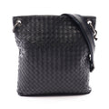 Bottega Veneta Shoulder Bag Intrecciato Black Leather