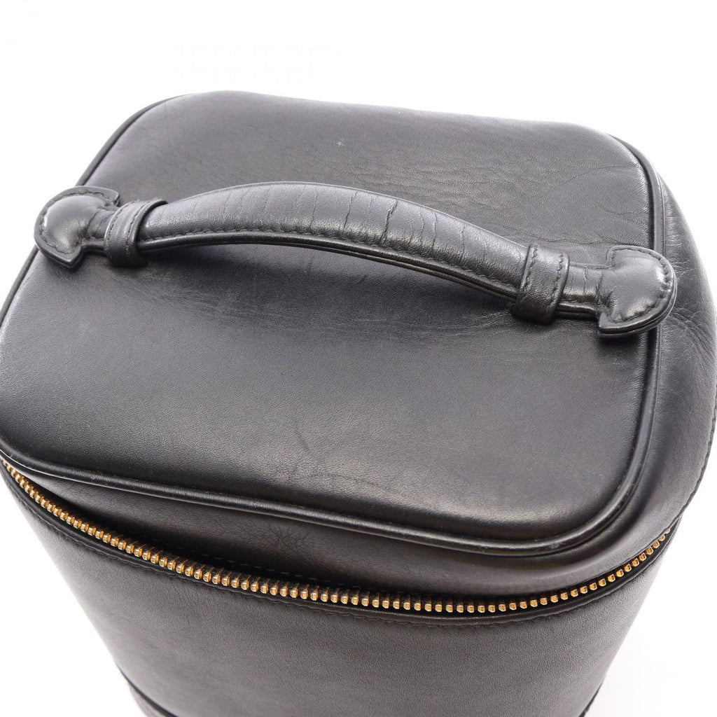 Chanel Handbag Bicolor Black Leather Vertical Vanity — view 8