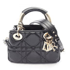 Dior Handbag 95.22 Mini 2-Way Black Leather