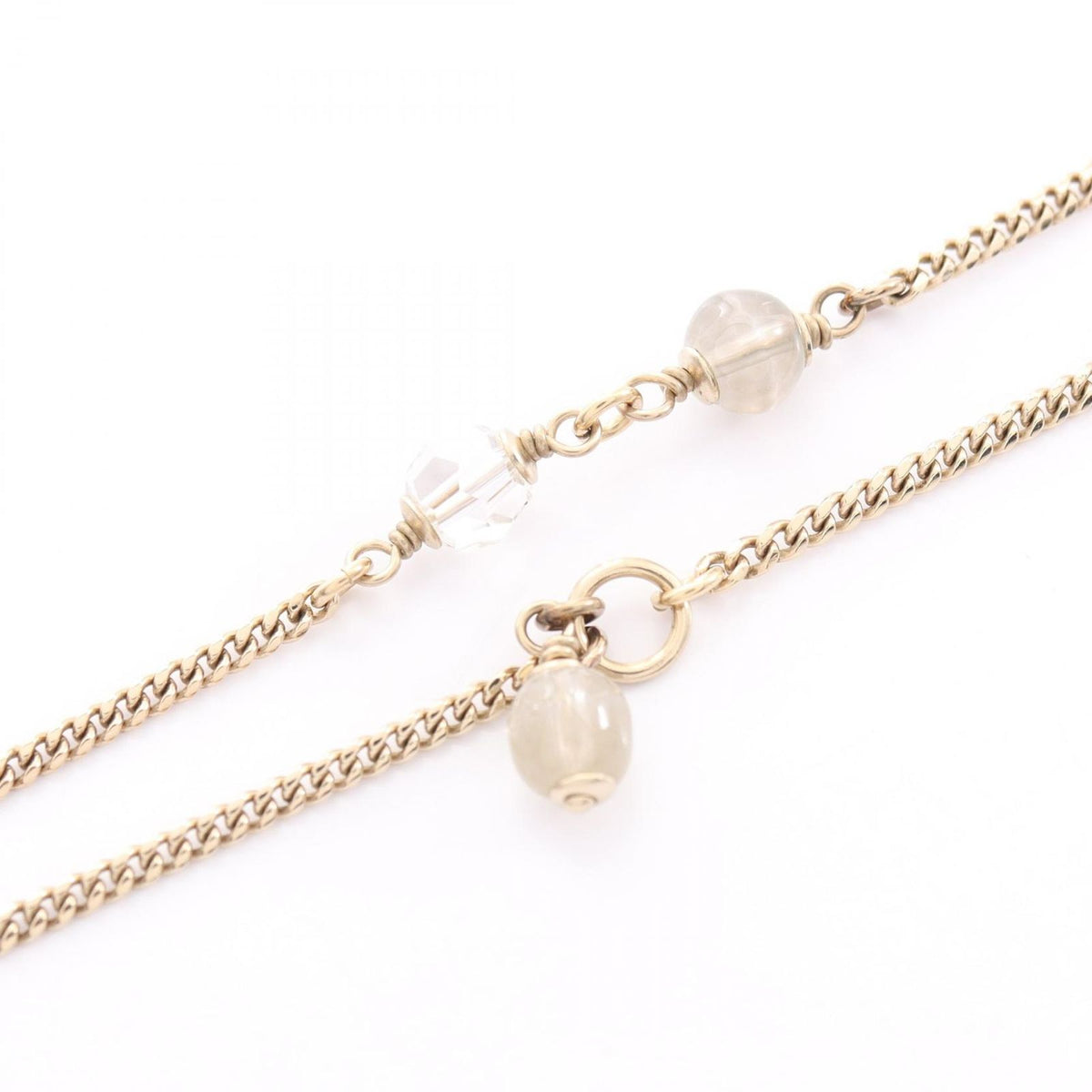 Chanel Necklace CC Logo Silver Pearl — view 6