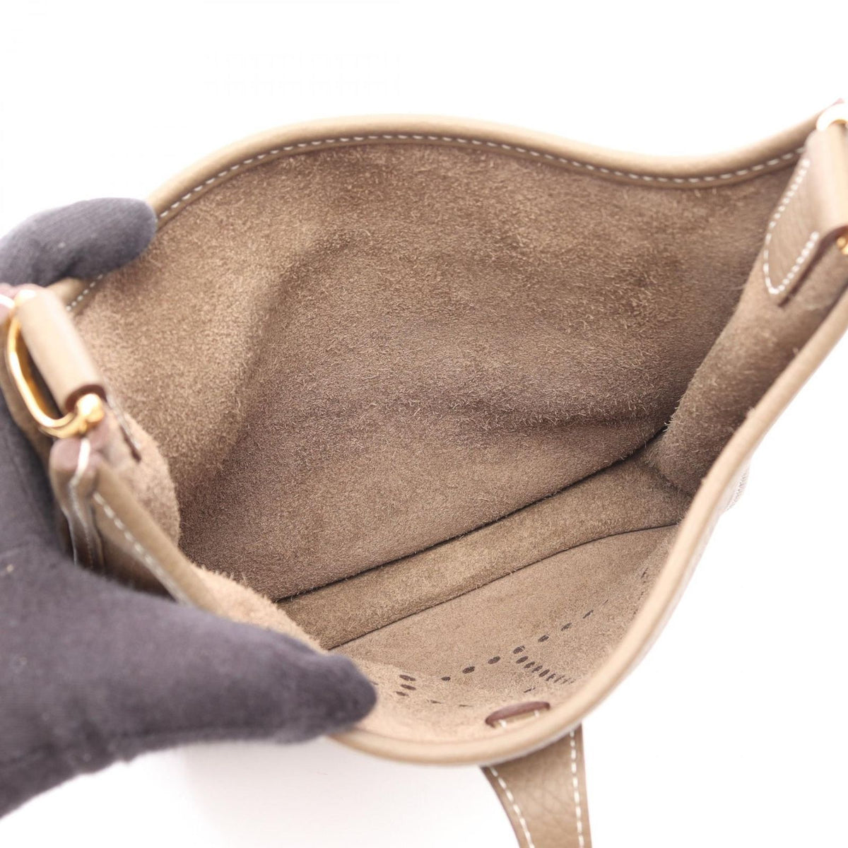 Hermes Shoulder Bag Evelyne 3 23 Etoupe — view 3