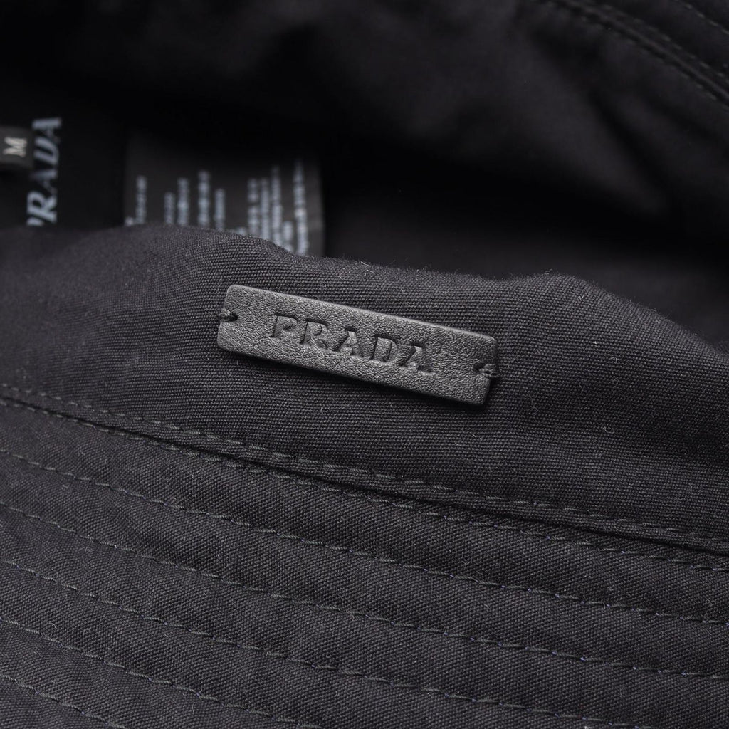 Prada Hat Logo Print Bucket Cotton Hat — view 6