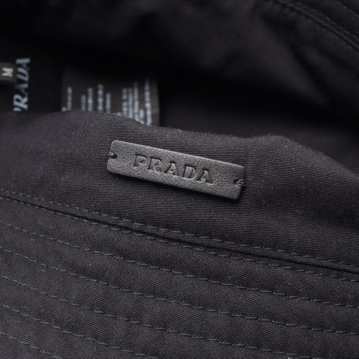 Prada Hat Logo Print Bucket Cotton Hat — view 6