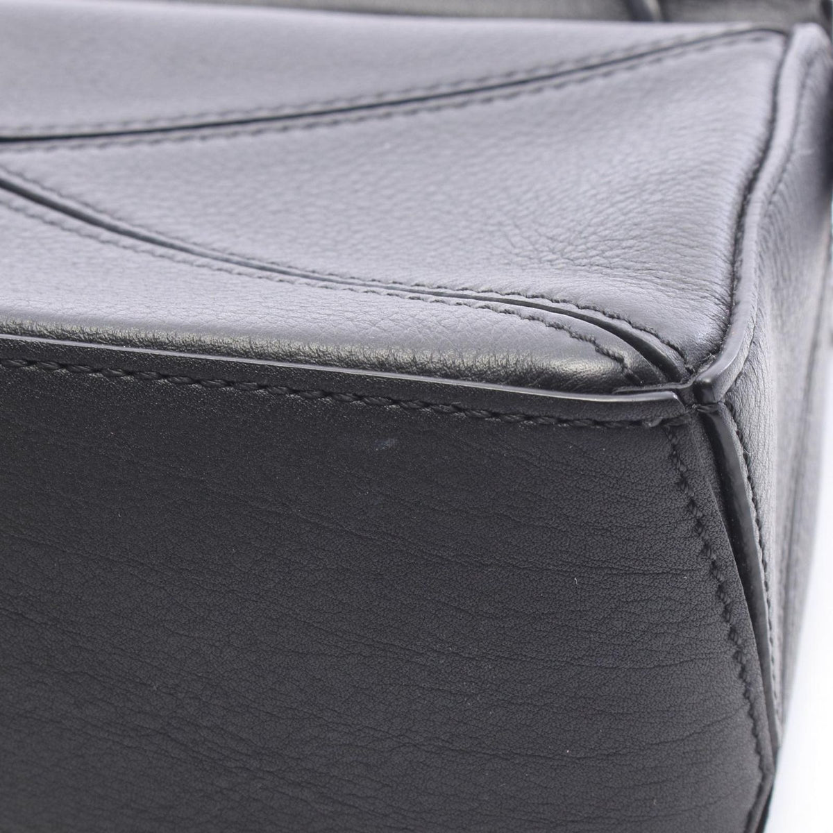 Loewe Handbag Hammock Drawstring Bag Mini 2-Way Black Leather Puzzle — view 5