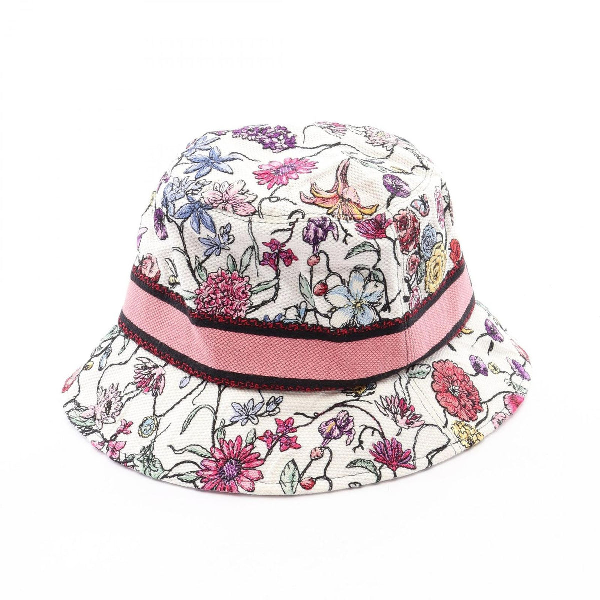 Dior D-bobby Bucket Hat Florilejo Embroidery Cotton — view 2
