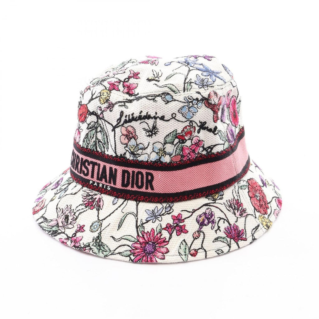 Dior D-bobby Bucket Hat Florilejo Embroidery Cotton