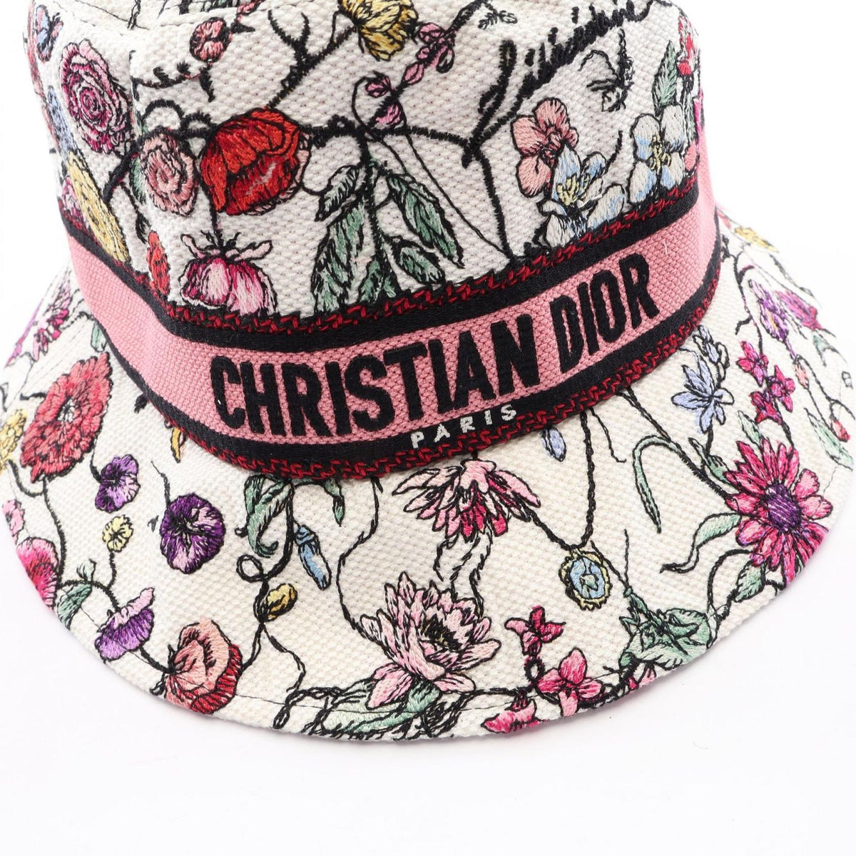 Dior D-bobby Bucket Hat Florilejo Embroidery Cotton — view 8
