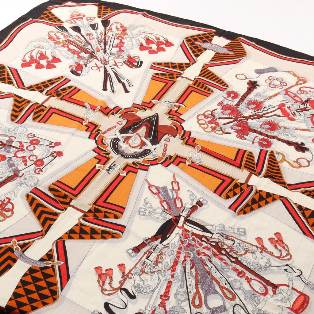 Hermes Scarf Carre Geant 140 Bouquets Sellier Silk — view 2