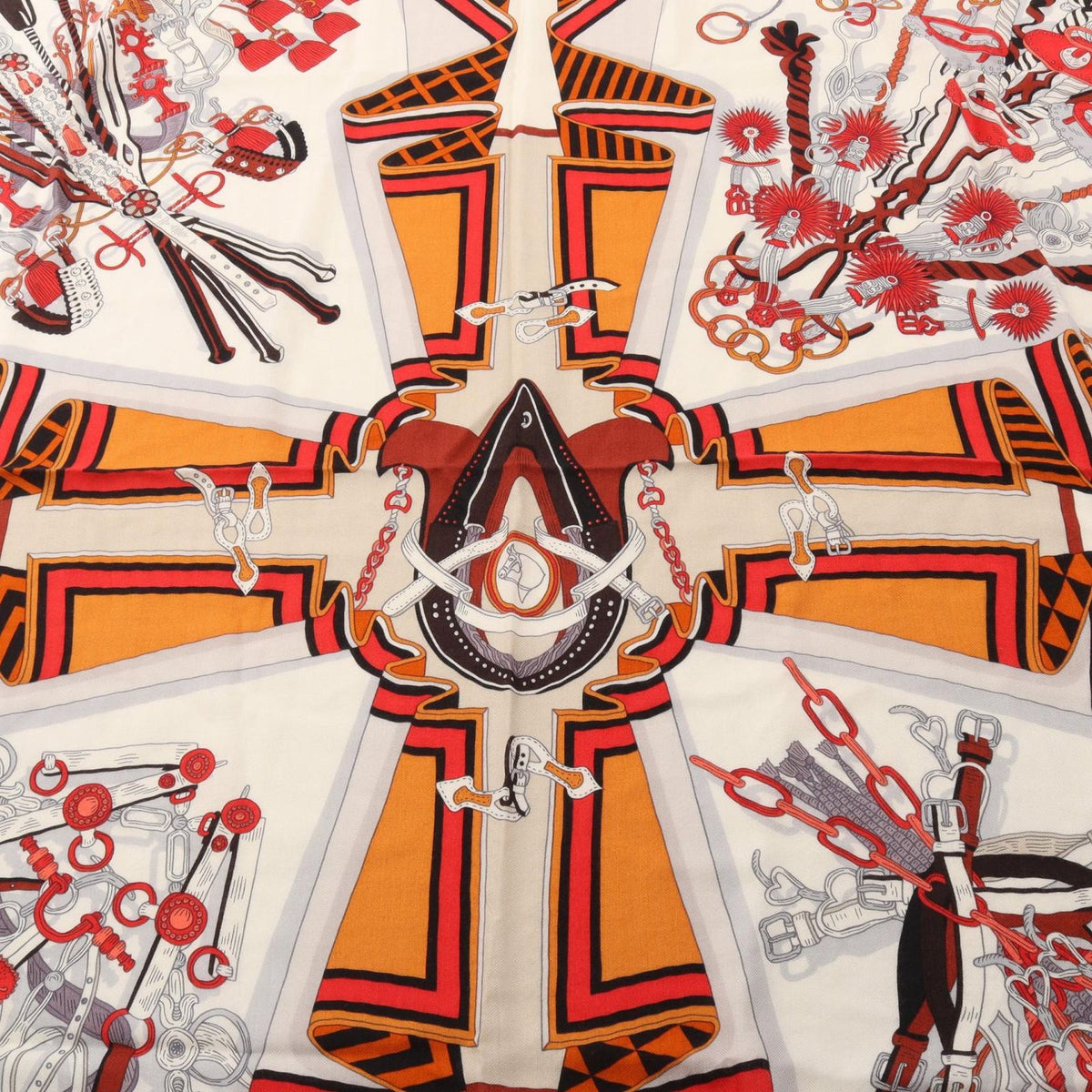 Hermes Scarf Carre Geant 140 Bouquets Sellier Silk — view 5