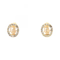 Dior Earrings Logo Gold