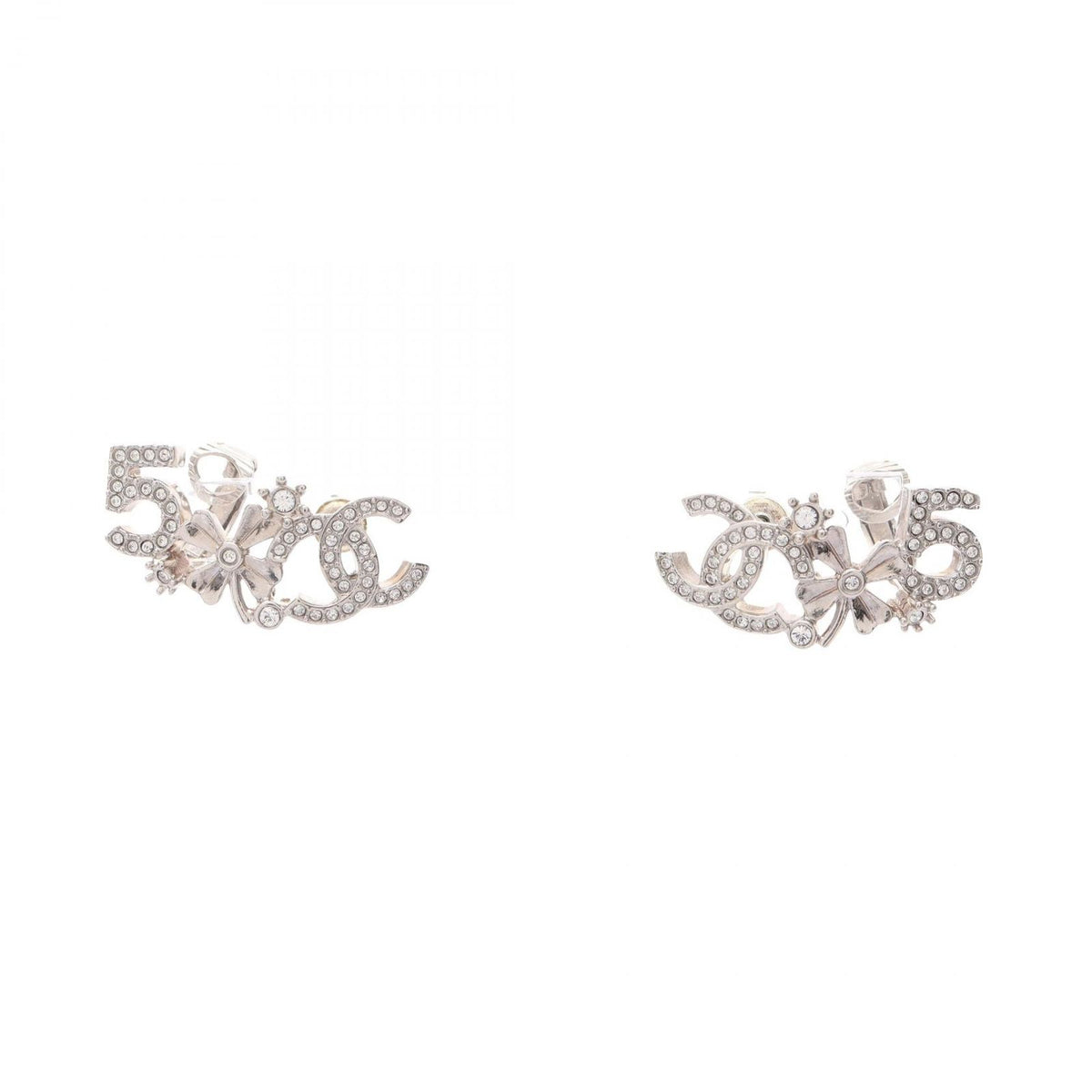 Chanel Earrings CC Logo No 5 Clover